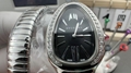 Bvlgari Stainless Steel and Diamond Serpenti Tubogas Watch 35mm luxury design 