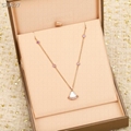 Bvlgari Yellow Gold and Diamond B.zero1 Necklace Luxury design fashion online 