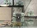 Bvlgari Small Leather Serpenti Forever Top-Handle Bag snakehead-lock handbag 