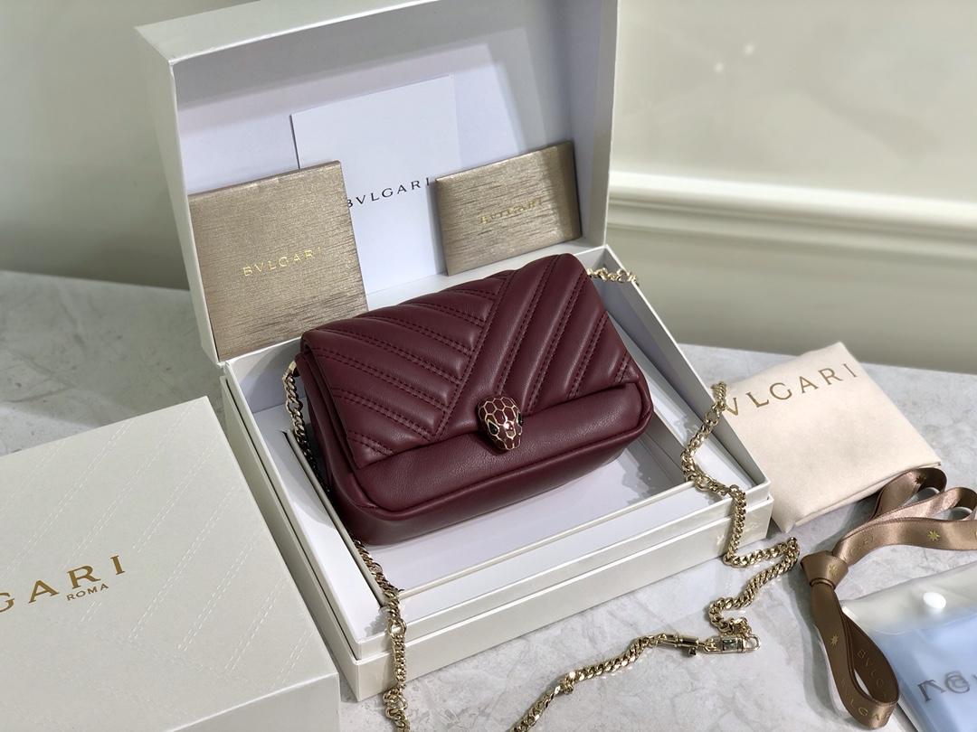 Bvlgari Serpenti Cabochon Maxi Chain Cross-Body Bag Women luxury handbag brand 