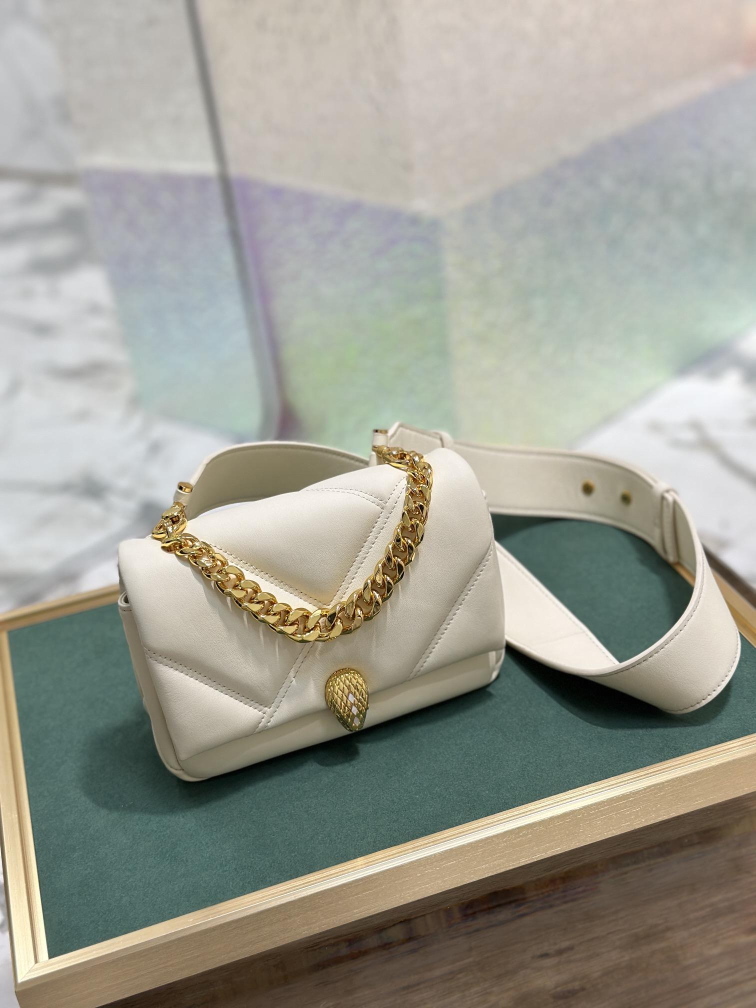 Bvlgari Serpenti Cabochon Maxi Chain Cross-Body Bag Women luxury handbag brand 