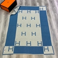 Sky Blue Blanket Design Hermes Avalon Throw Blankets Pillowcases Pillow Cases