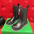 Bottega Veneta Black Tire Chelsea Boots Calf-high buffed vegetable-tanned shoes