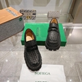 Bottega Veneta Chunky Slip-On Loafers Men leather fashion dress shoes flats sale
