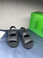 Bottega Veneta Jack leather sandals Men Women summer round open toe VELCRO shoes
