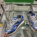 Bottega Veneta Orbit metallic sneakers lace-up Silver White Men women shoes sale