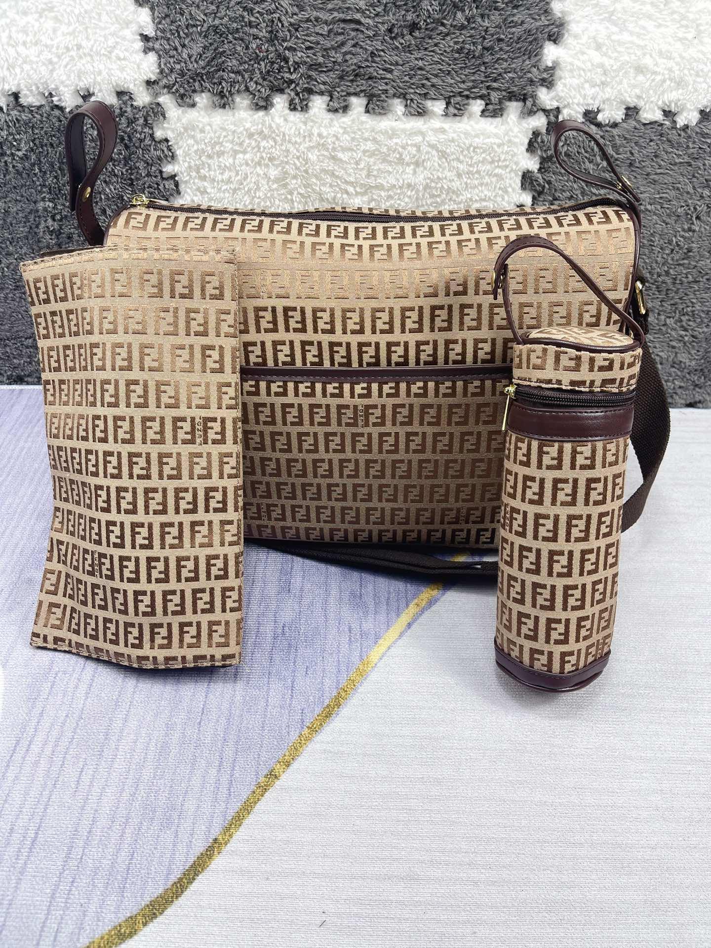 Fendi Monogram Zucca-print Diaper Bag 