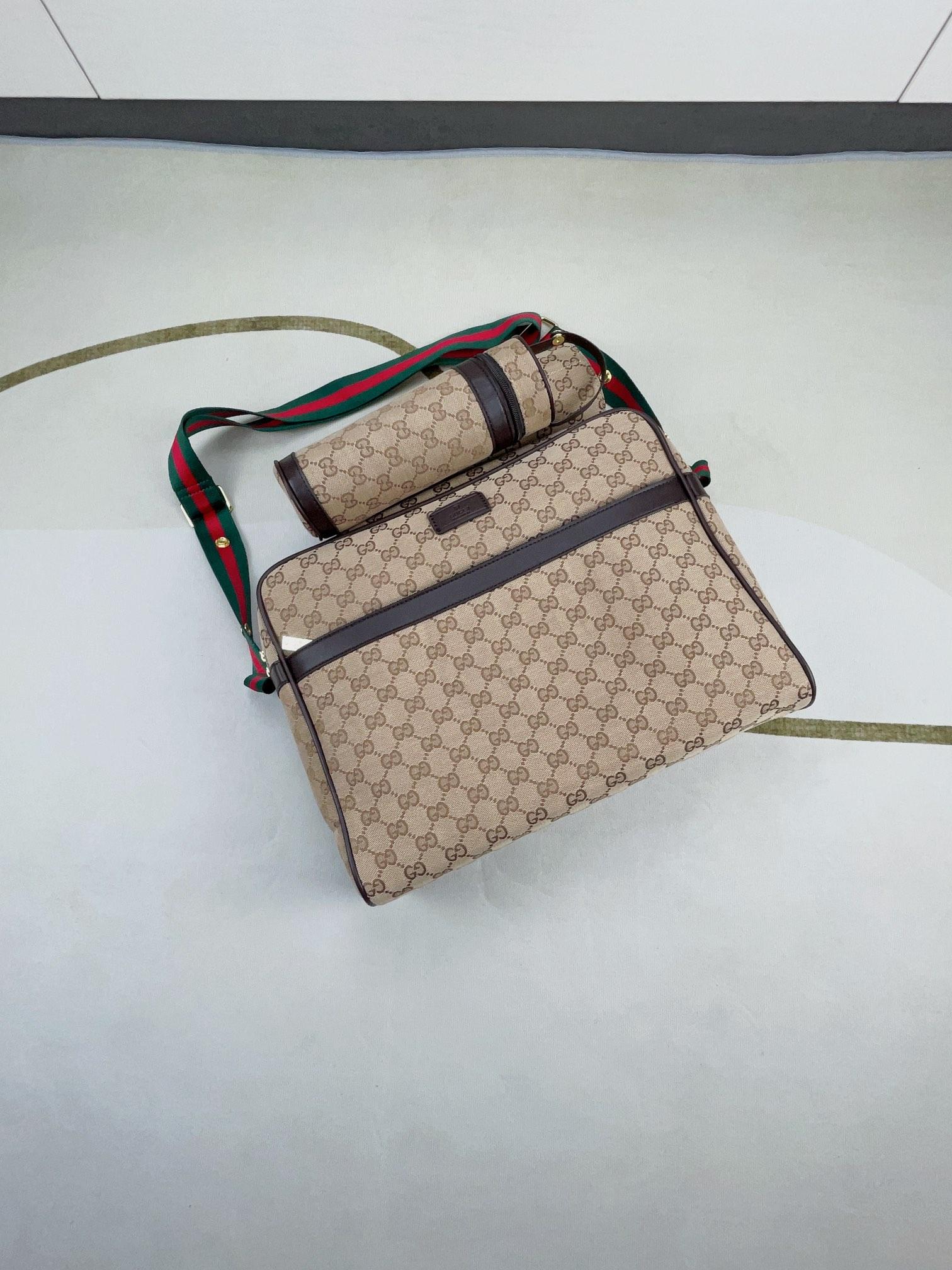 Gucci Soft GG Supreme Diaper Bag Canvas Baby Diaper Changing Bag Travel handbag 