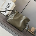 Loewe Mini Flamenco clutch in nappa calfskin Green