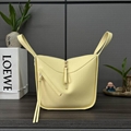       Compact Hammock bag in soft grained calfskin       women shoulder bag  18
