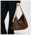 LV Louis Vuitton M12098 Slouchy MM Monogram canvas luxury designer handbag lv 