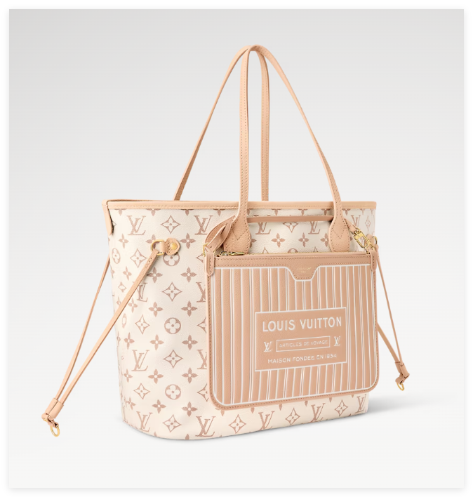                   15116 Bella Tote Monogram Dream Cream Perforated Mahina bags 6