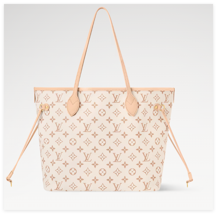                   15116 Bella Tote Monogram Dream Cream Perforated Mahina bags 8