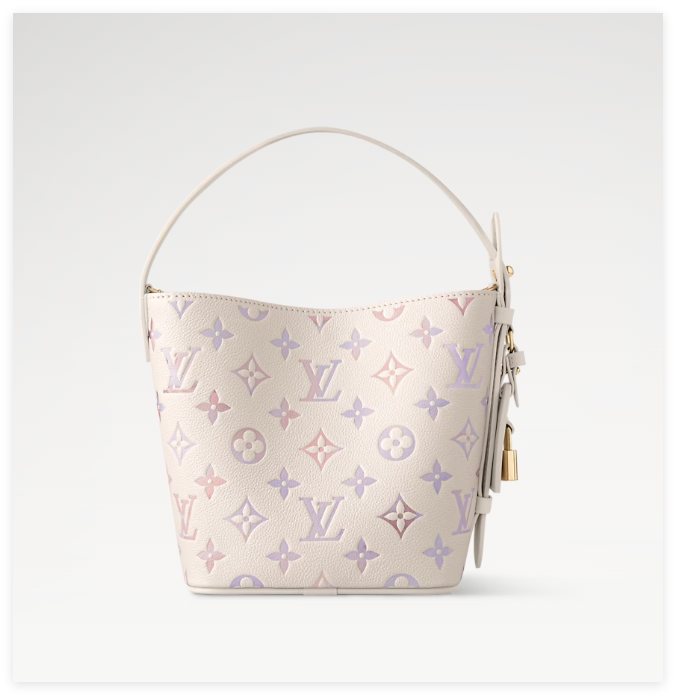                   15116 Bella Tote Monogram Dream Cream Perforated Mahina bags 17