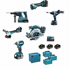 Makita 14 Piece Power Tool Kit 18V LXT with 3 x 5.0Ah Battery & Charger T4TKIT-2