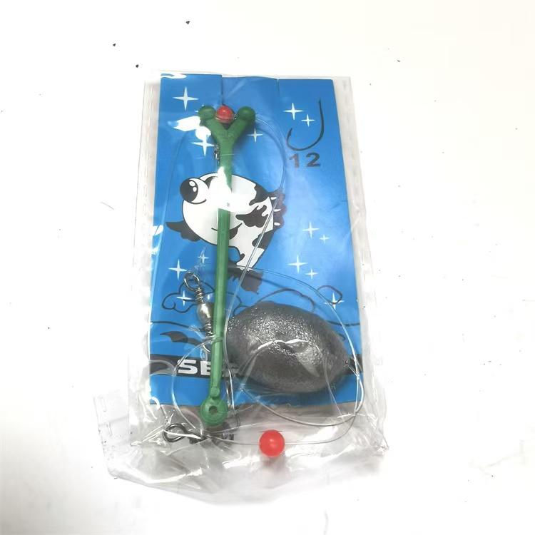 廠家批發A型塑料線組鐵墜魚鉤主線線組成品加固pe線定釣魚線 2