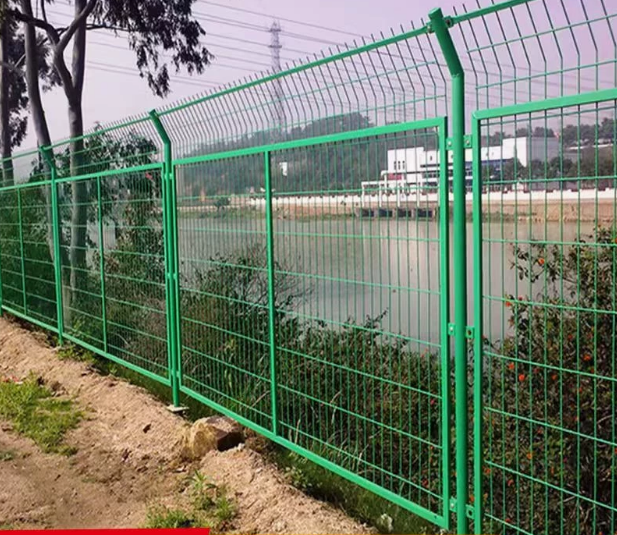 高速公路鐵絲網圍牆雙邊護欄河道果園魚塘防護網光伏圍欄鐵路柵欄 3