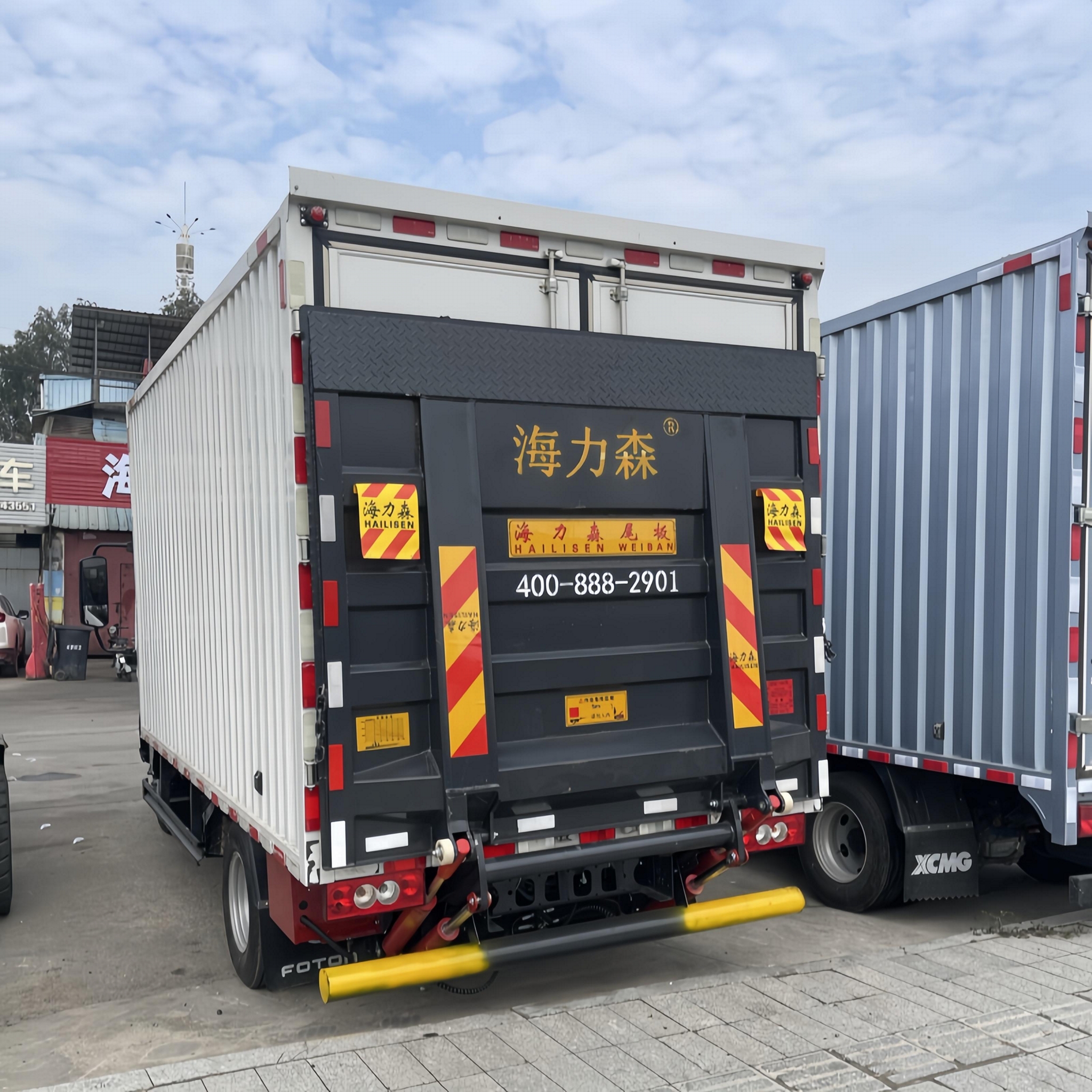 Factory operated truck tailboard, mechanical electric hydraulic lifting truck ta 4
