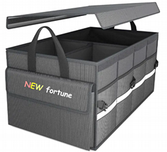 Trunk Storage Bag With Lid Collapsible for SUV Truck and Sedan