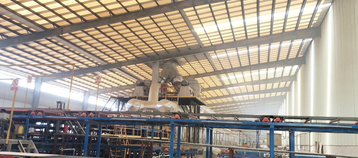 Steel structure prefabrication workshop in Ghana, West Africa 5