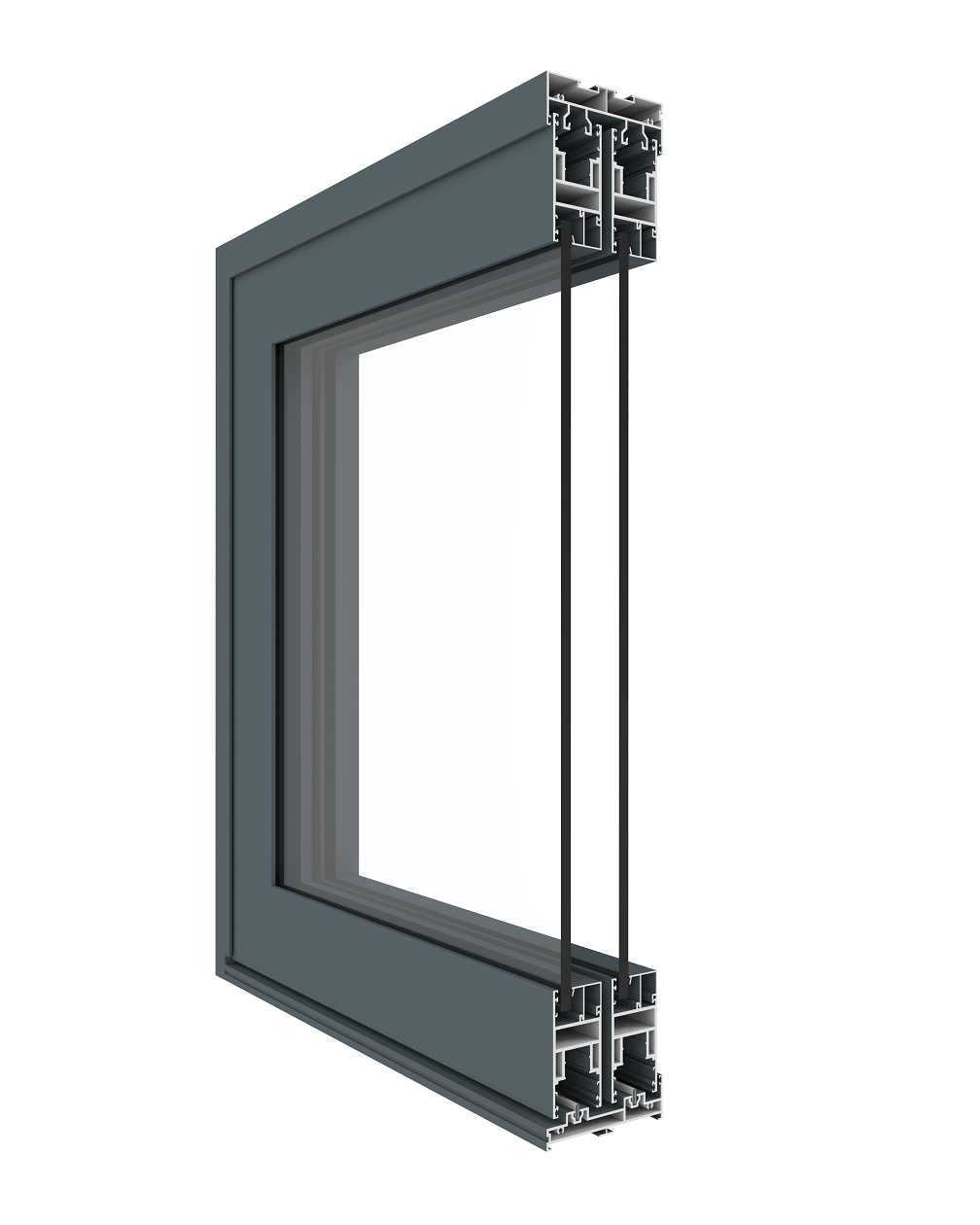 Construction Aluminum Door & Windows Frame Profile Extrusion Anodized Coating, C 2