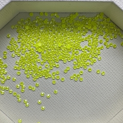 2088 16-Cut Facets Fluorescent Yellow Glowing Flat Back ABS Glass Diamonds Loose