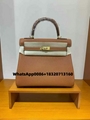 2025  Hermes  ✨Kylie 2nd generation Imported Epsom leather, Half-hand-sewn wax t