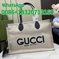 2025 Light beige, canvas blue leather bag 