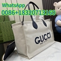 2025 Light beige, canvas blue leather bag 