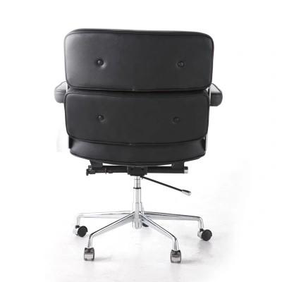Contemporary Black genuine Leather Executive chair Manager chair 5