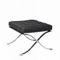 Black Leather Barcelona Chair