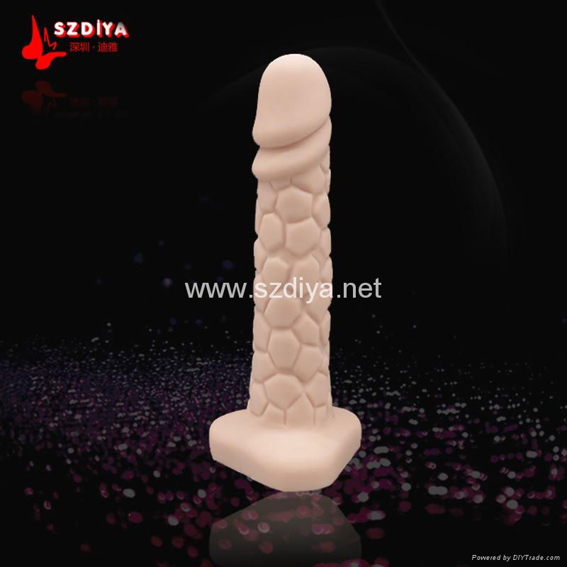 100% medical platinum liquid silicone women strap on dildo fake penis 3