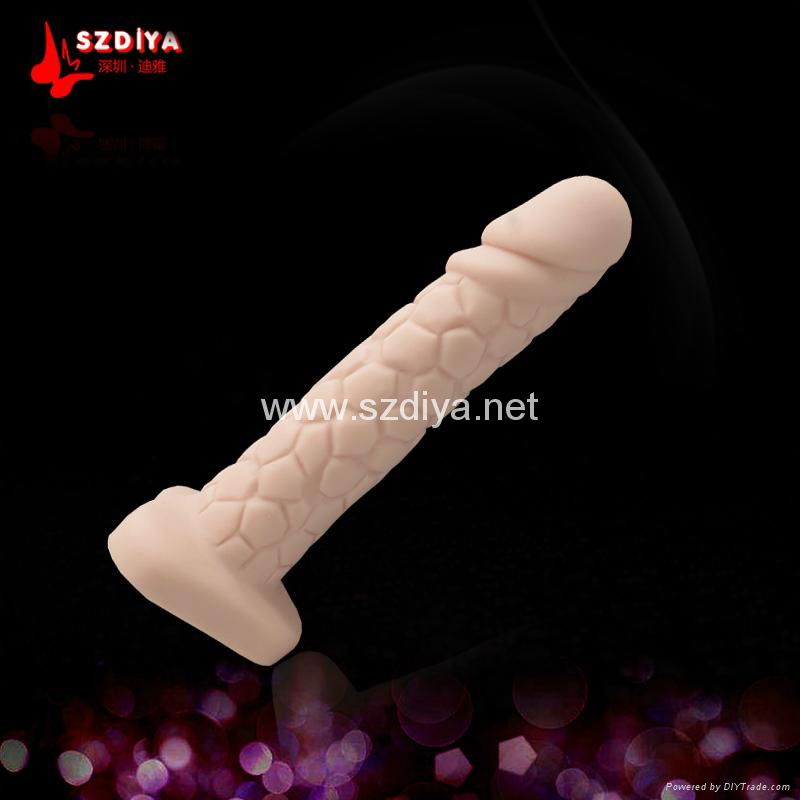 100% medical platinum liquid silicone women strap on dildo fake penis 4