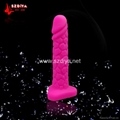 100% medical platinum liquid silicone women strap on dildo fake penis 8