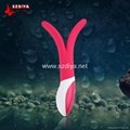 Magnetic Charging dual motor strong power vibrating sex dildo for women 1