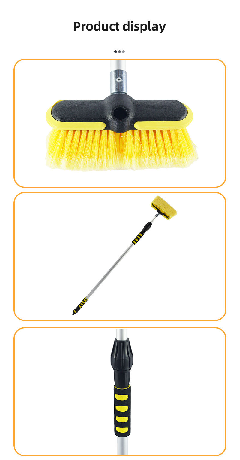 Car Wash Brush Cleaning Brushes Water Through 5