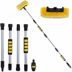 Telescopic Long Rod Water Spray Brush Car Windshield Window Glass Cleaner