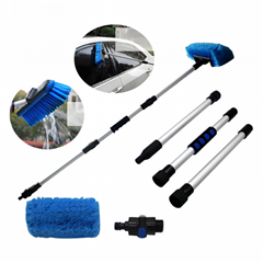6M/20FT Water Fed Pole  Squeegee  Brush  Cleaning Tool for Window Washing