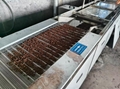Magnetic material cleaning line