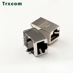 Custom Ethernet RJ45 Magnetic Female Connector Module RT7-195AAM1F