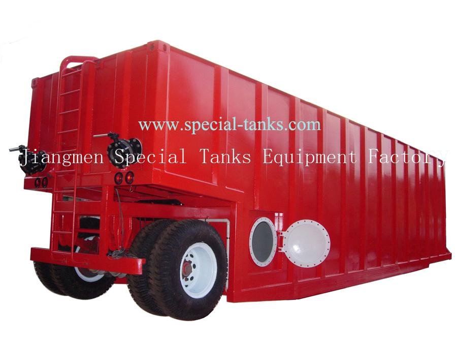 435bbl Mobile Frac Tank --China 40'HC Container Frac Tank for Oilfield 3
