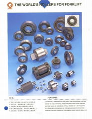 叉車門架滾輪及軸承  mast roller bearing