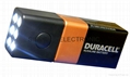 9 volt battery flashlight