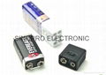 9 volt battery LED flashlight