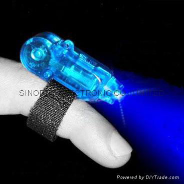 LED Finger light in red and blue blinking