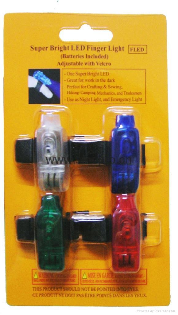 Binking LED finger lamp (4 pack)