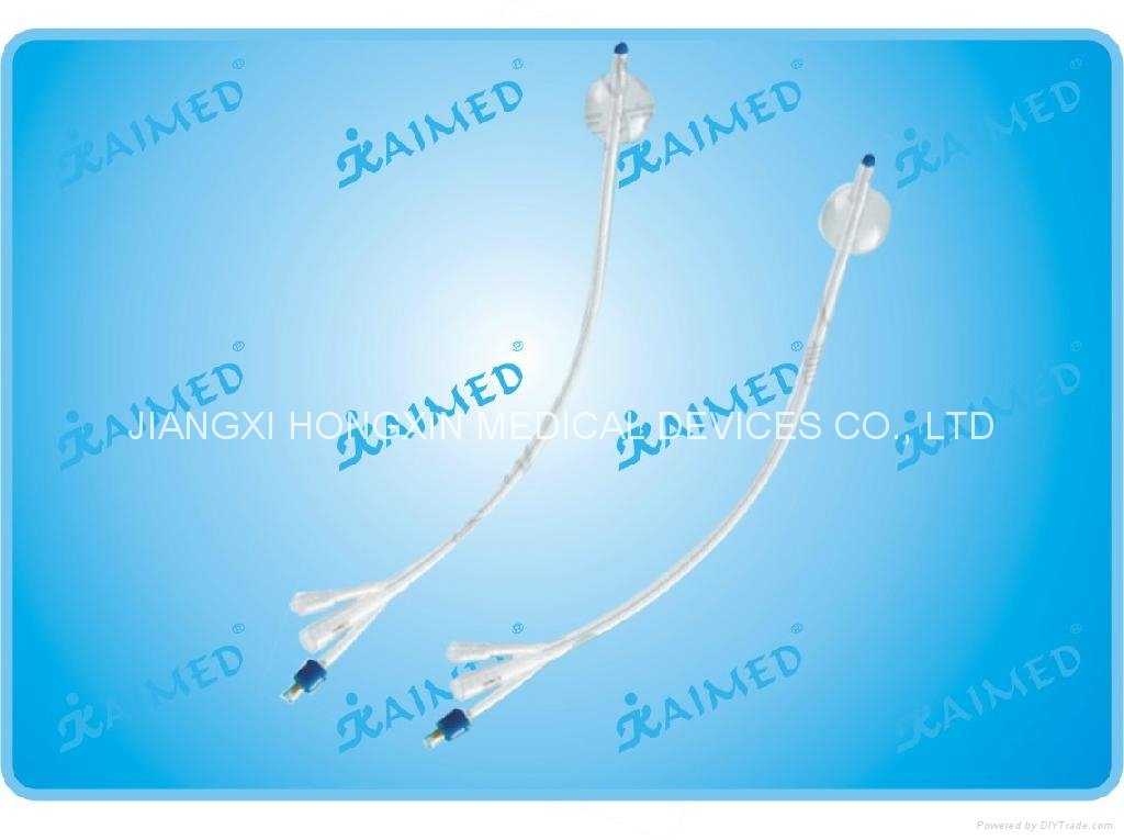 3-Way Standard Silicone Foley Catheter