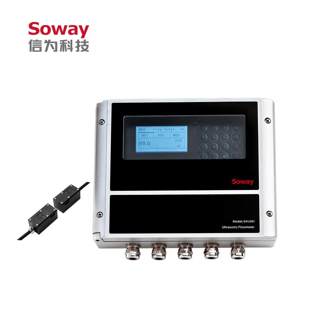 SWU901 wall-mount clamp-on ultrasonic flow meter 1