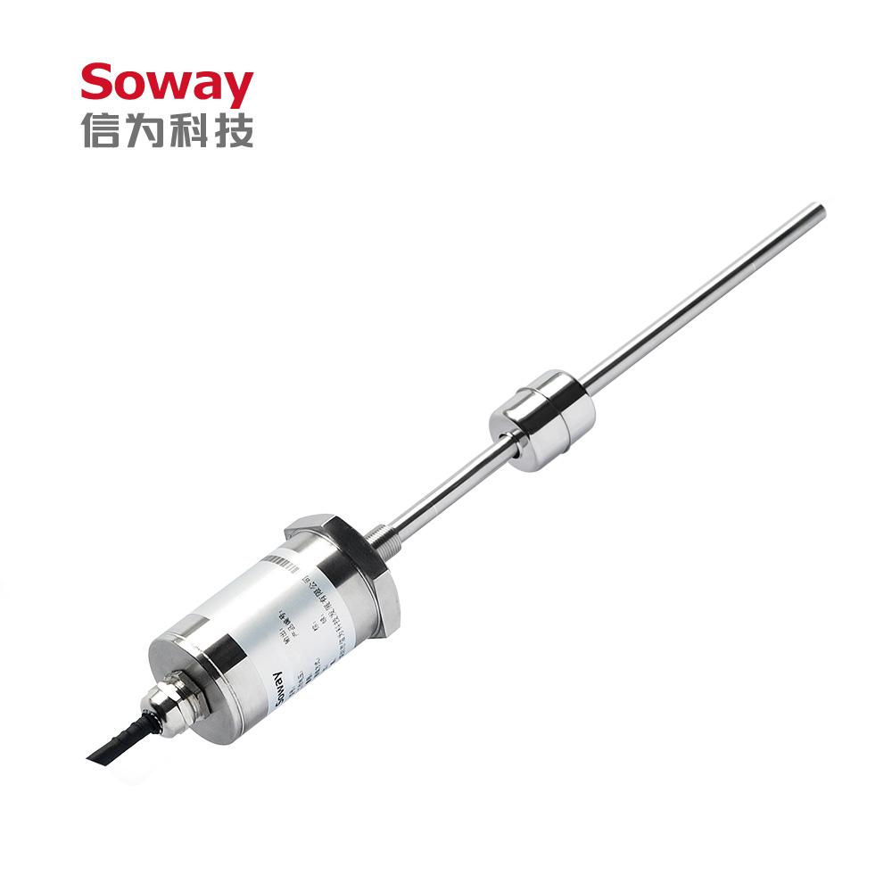 Magnetostrictive liquid level sensor with stainless steel material