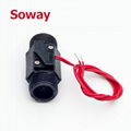 Black Plastic type G1/2 BSP Outer thread water flow sensor 4